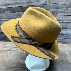 Mustard Wool fedora